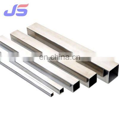 Shandong factory supply 304 304L stainless steel seamless square tubes