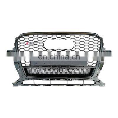 RSQ5 front grill for Audi Q5 SQ5 front bumper grill RSQ5 frame quattro style for Audi Q5 center grille 2012-2018