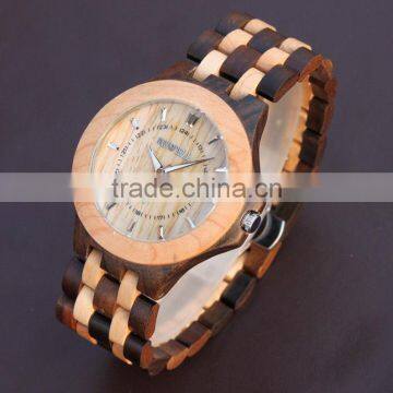 Chinese traditional handcraft men's wooden watch involve modern technology