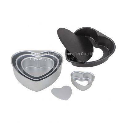 Non Stick Aluminum Heart Shape Cake Pans Removable Bottom Cake Baking Mold Pan photo-5