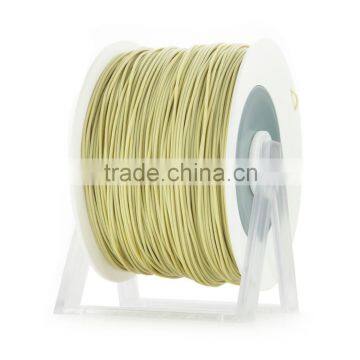 Pla 3d Printer Material Sand Yellow Metallic Filament With the New Spool Convertible Into a Coat Hanger. Spool Holder Included. photo-2