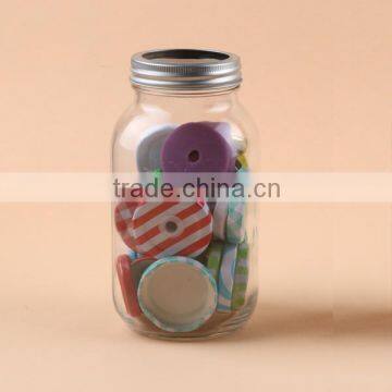 1000ml Glass mason Jars for tin