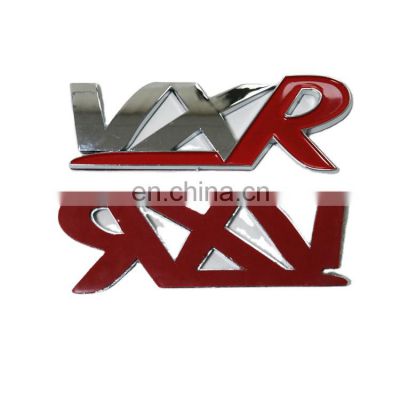 Custom Vehicle ABS Body Decoration Chrome Red Emblem 3D Car Badge For VXR