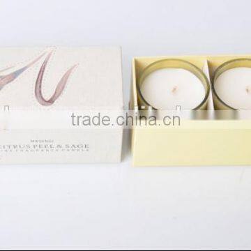 3*80g Scented Candle in Glass Bottle with Hard Package box SA-1899