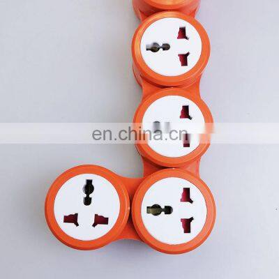 High Quality Universal Power Socket ExtensionBlister Packaging Extension Cord Socket Orange Special Shape Wholesale Socket photo-3