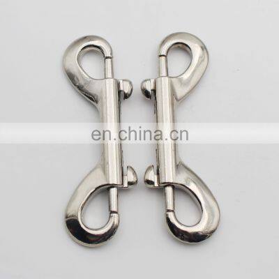 wholesale custom camping hiking outdoor safety hook metal double ended snap hook