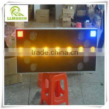 Direct manufacture solar construction sign for road, LED solar traffic sign board