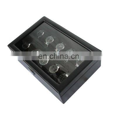 New Design Wood Watch Box With Custom Logo 12 Slots Watch Storage Box Display Watch Organizer Box photo-2
