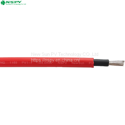 PV DC cable 1500V/1000V TUV 4MM2