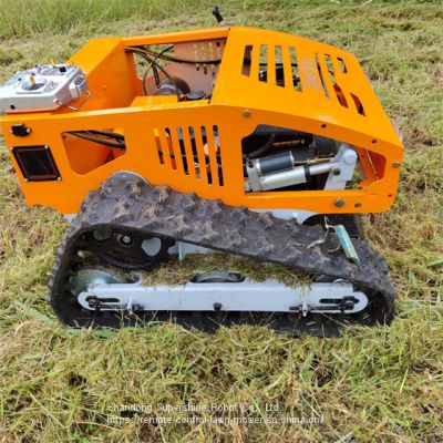 remote control track mower, China rc remote control lawn mower price, slope mower remote control for sale