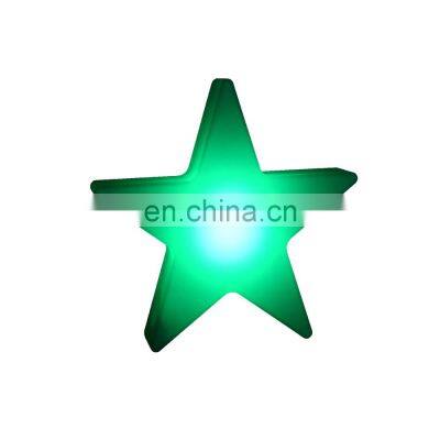 battery rechargeable christmas light star tree party hire event waterproof light up Christmas ornaments light