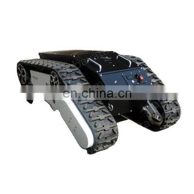 All terrain electric chassis widely used AVT-10T rubber crawler robot chassis stair climbing transportation robot