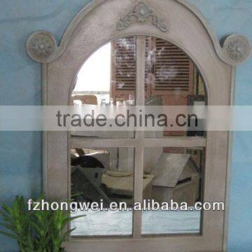 2013 Hongwei Handmade Antiquate Wood Framed Mirror & Antiquate Framed Decorative Mirror & Handmade Wood Framed Home Mirror