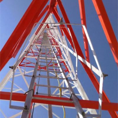 3 legd Telecom Galvanized Angle Steel Mobile Antenna Tower