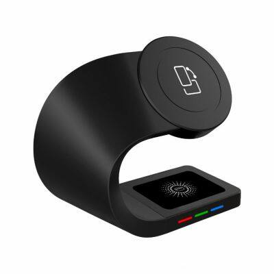 Portable 3-in-1 Folding Wireless Charger Phone Earphone Smart Watch PC Material Multi-Function US Power Bank Alternative