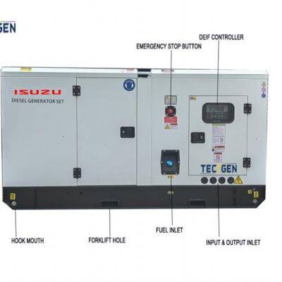 17kW ISUZU Diesel Power Generator with Soundpoof Canopy for Outdoor use