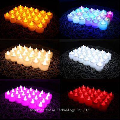 Festival Flameless Tealight Kerzen, LED flackernde batteriebetriebene Kerzen für Weihnachten & Hochzeiten