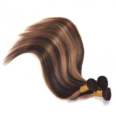 Highlight 4/27# Straight Bundle 100% Human Hair Virgin Hair no Shedding no Tangle photo-2