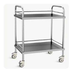 STAINLESS STEEL HOSTIPTAL TROLLEY photo-2