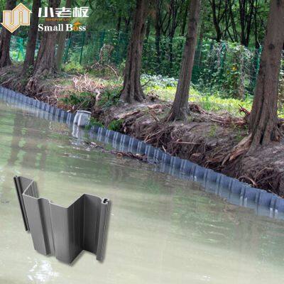PVC Sheet Pile Vinyl for Water Control Erosion Control Seawall Flood Control
