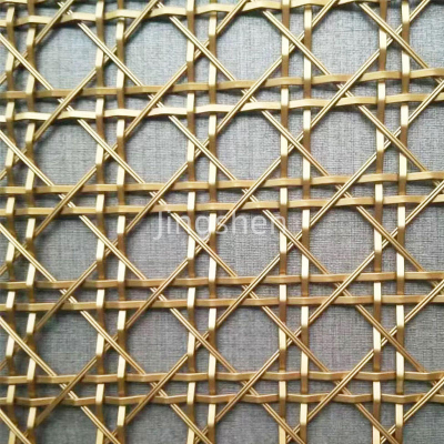 Construction Metal Mesh, Bronze-colored Decorative Metal Wire Mesh, Suitable for Furniture. photo-1