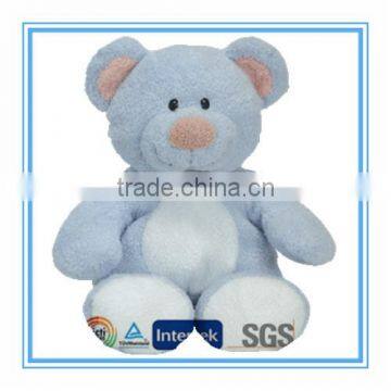 Super soft plush blue velboa teddy bear for children