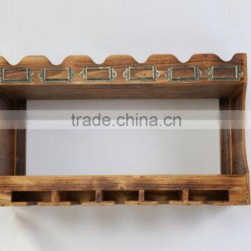 Hot Sale Wooden Wine Glass Hanger Wooden Wine Glass Shelf photo-3