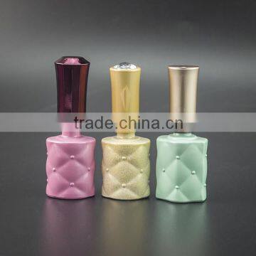 Free Sample! Beauty colored empty unique nail polish bottles with brush and caps ,glass nail polish bottle wholesale from Ruijia