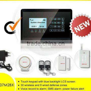 wireless fire alarm control panel systems with Touch Display (YL007newM2BX)