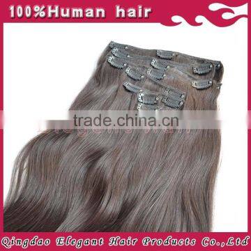 aliexpress hair Tangle Free 100% Human Hair Clip In Hair Extension