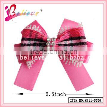 Fashion Hair Clip Accessories Hair Jewellery,pre Made Mini Satin Ribbon Bow photo-2