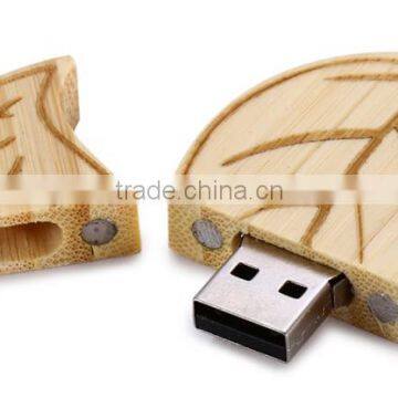 Wood Leaf Style 8G USB Flash Disk Wooden Shape Usb Stick photo-2