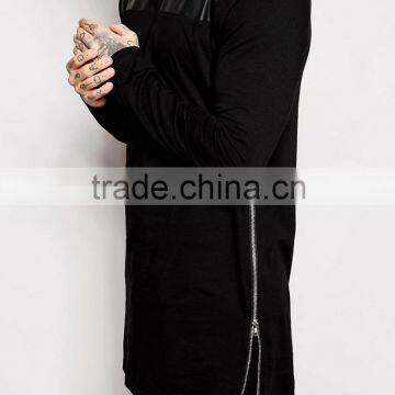 Gold/silver/black Side Zips T-shirt photo-3