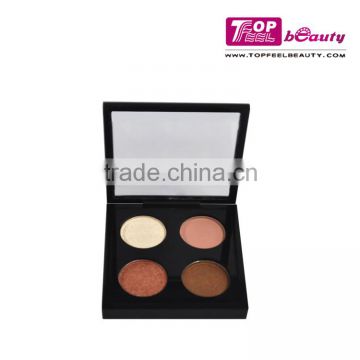 High quality! 4 color eyeshadow palette with clear window