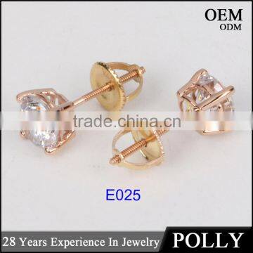 Hot Sale Women Style 14k Solid Gold Earring Yellow Gold Jewelry Wholesale photo-2
