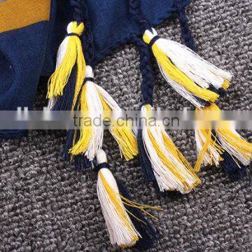 Wholesale 2016 Summer Retro Floral Design Beads Tassel Shawl Scarf