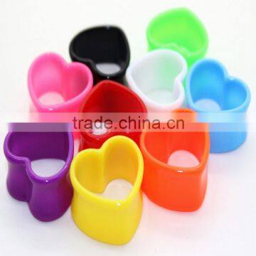 Arcylic lovely heart shape Ear Fake Tunnels