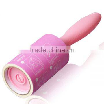 Travel clothes adhesive tape lint brush roller