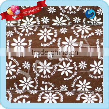 chocolate transfer sheet tutorial