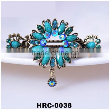 Alloy Fashion Flower Jewelry Crystal Metal Lady Hair Accessories Hair Claw