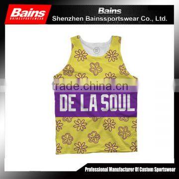 sublimated singlet/mens singlet/custom singlet