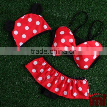 Baby Girls Polka Cute Mouse Bikini