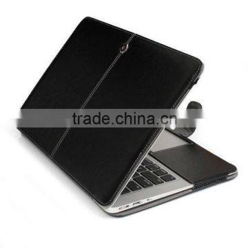 Crazy Horse Pattern Leather Case for Macbook air 13 with Credit Card Slots & Holder