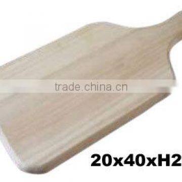 Wooden cutting board with handle