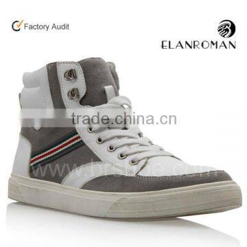 fashion hi-top sneakers shoes men sneakers oem genuine leather sneakers