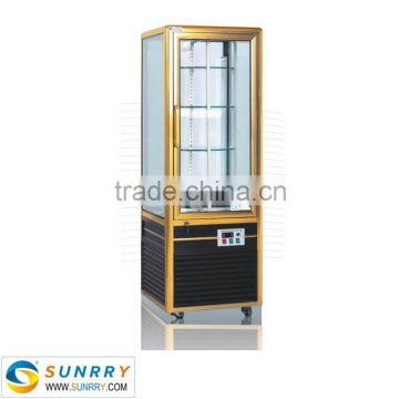 Commercial supermarket upright transparent glass door mini refrigerator for sale