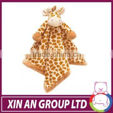 New knitted plush giraffe baby blanket made in china