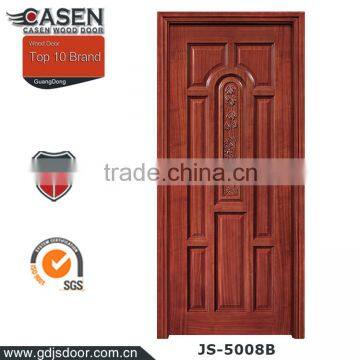 China Wholesale Mdf Engineering Teak Unfinished Wood Entry Door photo-4