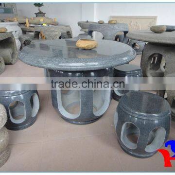 G654 Stone table & chair