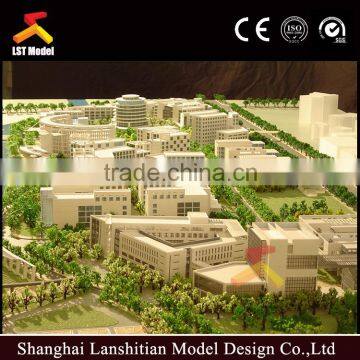 modern college plan building model with nice landscape